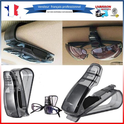 Clip Porte lunette ou ticket pour pare-soleil voiture camion Pince Lunettes
