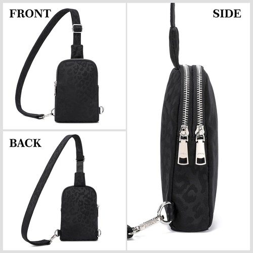 Women's Small Crossbody Sling Bag Travel Chest Shoulder Purse - Picture 7 of 7