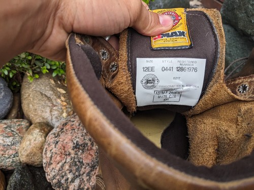 Herren Stahlkappe Justin J-Max Größe 12EE Arbeitsstiefel Stil Hergestellt in den USA Stil 0441 - Bild 5 von 8