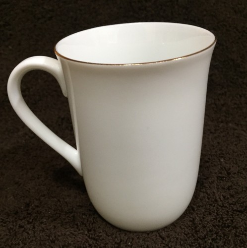✨REDUCED✨OTAGIRI WHITE KITTY CAT YELLOW ROSE CUP MUG SIGNED BOB HARRISON - Picture 4 of 12