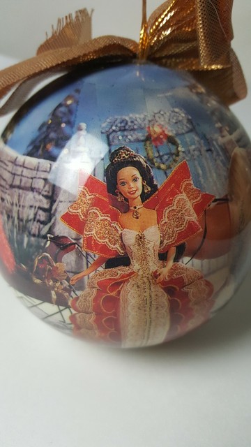 1997 Matrix Barbie Christmas Ornament 3.25 Inch Diameter