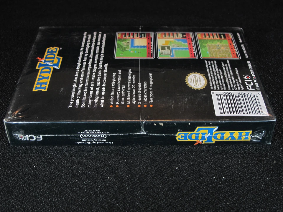 Nintendo NES Hydlide NIB Brand New in Original Box Factory Sealed Excellent RARE - Image 4 of 4