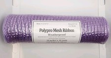 Hobby Lobby 10" Purple Polypro Mesh Ribbon Decorative Mesh New