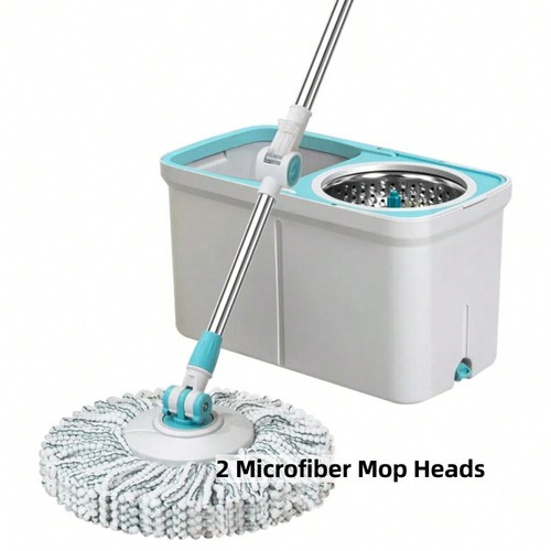 Spin Mop And Bucket, Mop And Bucket With Wringer Set, 360 Spinning Mopping Floor - Picture 22 of 22