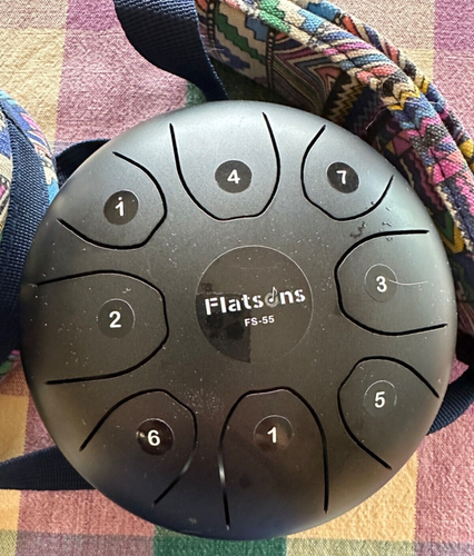 Flatsons Steel Tongue 5,5" Tank Drum Set Standard C Key 8 Noten & Koffer FS-55