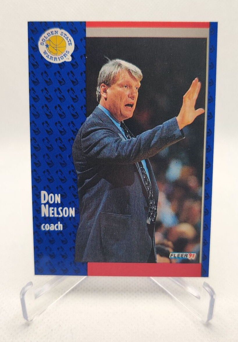 1991 Fleer Basketball #70 Don Nelson Golden State Warriors COACH