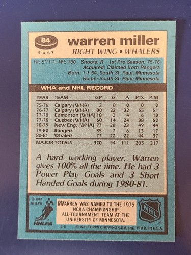 1981-82 Topps Hockey Cards Complete Your Set You Pick Choose Each #1 - 132 - Picture 135 of 203