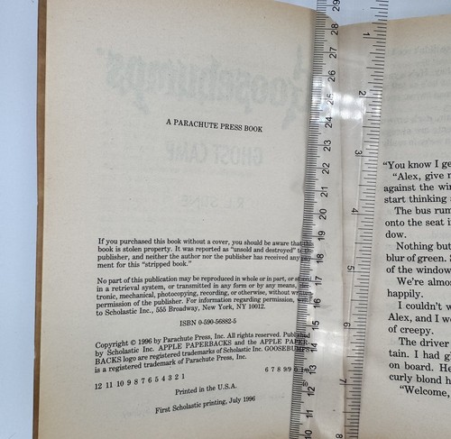 Goosebumps # 45  Ghost Camp R.L. Stine First Scholastic 1996 VG - Picture 7 of 7