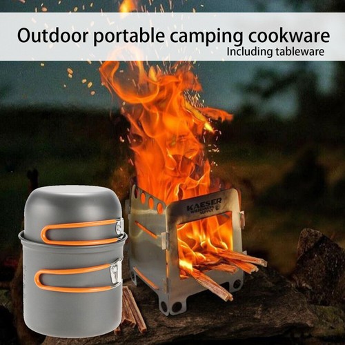 Outdoor Picnic Cookware Set Portable Cook Gear Lightweight Cookware Sets Ideal - Picture 3 of 9
