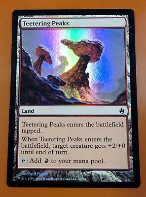 1x Teetering Peaks | FOIL | PDS Fire and Lightning | MTG Magic Cards