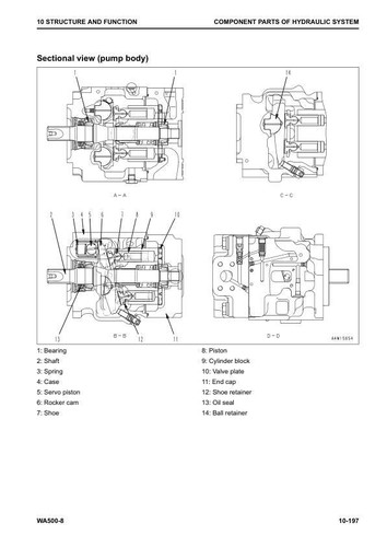 Komatsu WA500-8 Radlader Werkstatt Service Handbuch Werkstattbuch - Bild 6 von 24