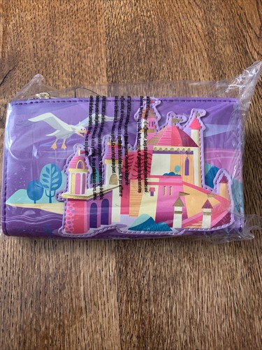 Loungefly x Disney Arielle Castle Geldbörse Portemonnaie Brandneu mit Etikett Little Mermaid - Bild 7 von 8