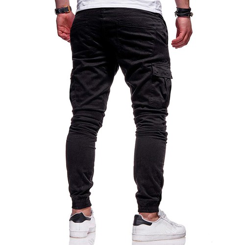Men's Casual Joggers Pants Sweatpants Cargo Combat Loose Sport Workout Trousers - Picture 13 of 28