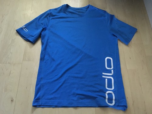 ODLO Funktionsshirt, blau, Größe L/XL, Logoschriftzug