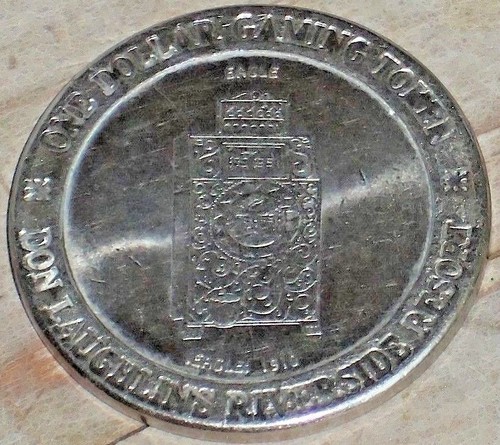 $1 COMEMMORATIVE TOKEN DON LAUGHLIN'S RIVERSIDE CASINO - Picture 2 of 2
