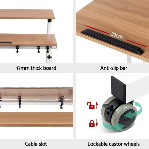 Artiss Laptop Desk Portable Mobile Bed Computer Table Stand Adjustable iPad - Picture 7 of 24