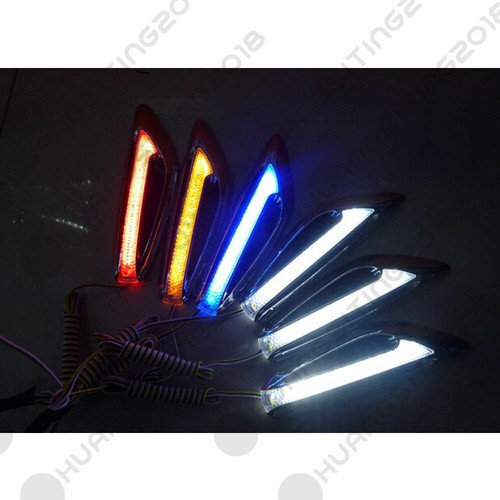 Blue LED Car Fender Side Indicators Turn Signal Steering Panel light For SUV 4WD - Bild 2 von 2