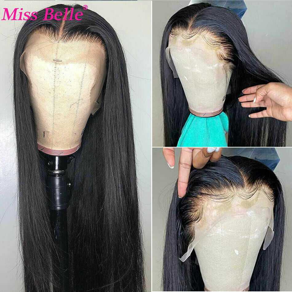 Straight Lace Front Human Hair Wigs Women HD Transparent Brazilian Bone Straight Ograniczona wyprzedaż, najnowsza praca