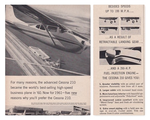 1961 Cessna 210 Centurion Aircraft ad 11/2/2023b - 第 1/1 張圖片