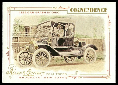 2014 Topps Allen & Ginter #AGC-03 1895 Car Crash in Ohio Coincidence Insert
