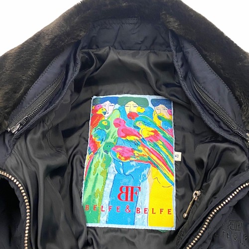 Traje de esquí Belfe & Belfe | Traje de nieve deportivo de invierno azul marino diseñador vintage para mujer - Imagen 3 de 5