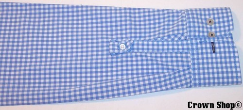 NWOT NEW J. C. Penney LS Blue Gingham Shirt Blouse Top, Medium - Picture 5 of 5