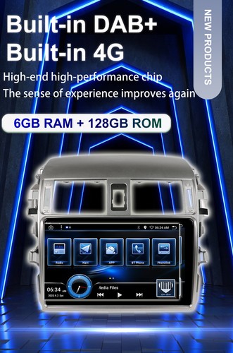 DAB+ FÜR TOYOTA COROLLA 2009~2014 ANDROID 14.0 AUTORADIO CAR PLAY QLED 6GB+128GB - Bild 3 von 16