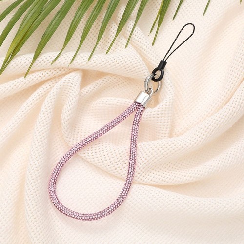 Bright Rhinestone Phone Lanyard Keychain Wrist Straps Phone Accessories - Photo 8 sur 14