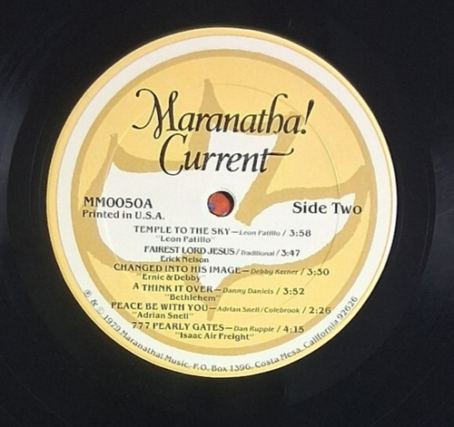 Maranatha! Current Christian Music Limited Edition Vinyl LP Record Album - Foto 9 di 9