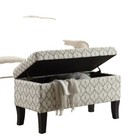 Living Room Canvas Storage Ottomans