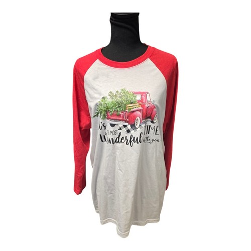 Christmas Women's It's The Most Wonderful Time of the Yearl Graphic T Shirt LG - Bild 1 von 7