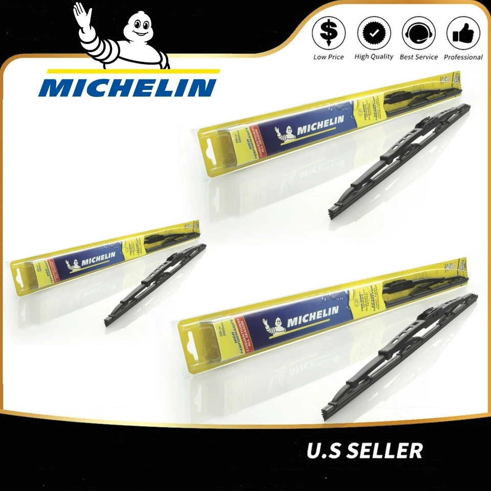 Wiper Blades 3-Pack Front Rear Standard - fit 2005 Lincoln Aviator - 30200x2/160 - Изображение 2 из 4