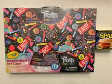 Trolls World Tour Crayola Inspiration Art Case Over 110 Pieces Art Set Kids NEW