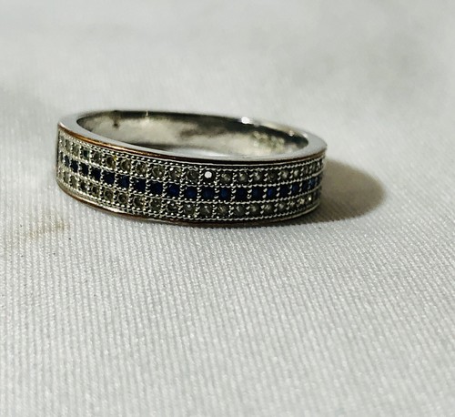 Swarovski Elements Saphir Ring Größe 8,75 Sterlingsilber - Bild 2 von 9