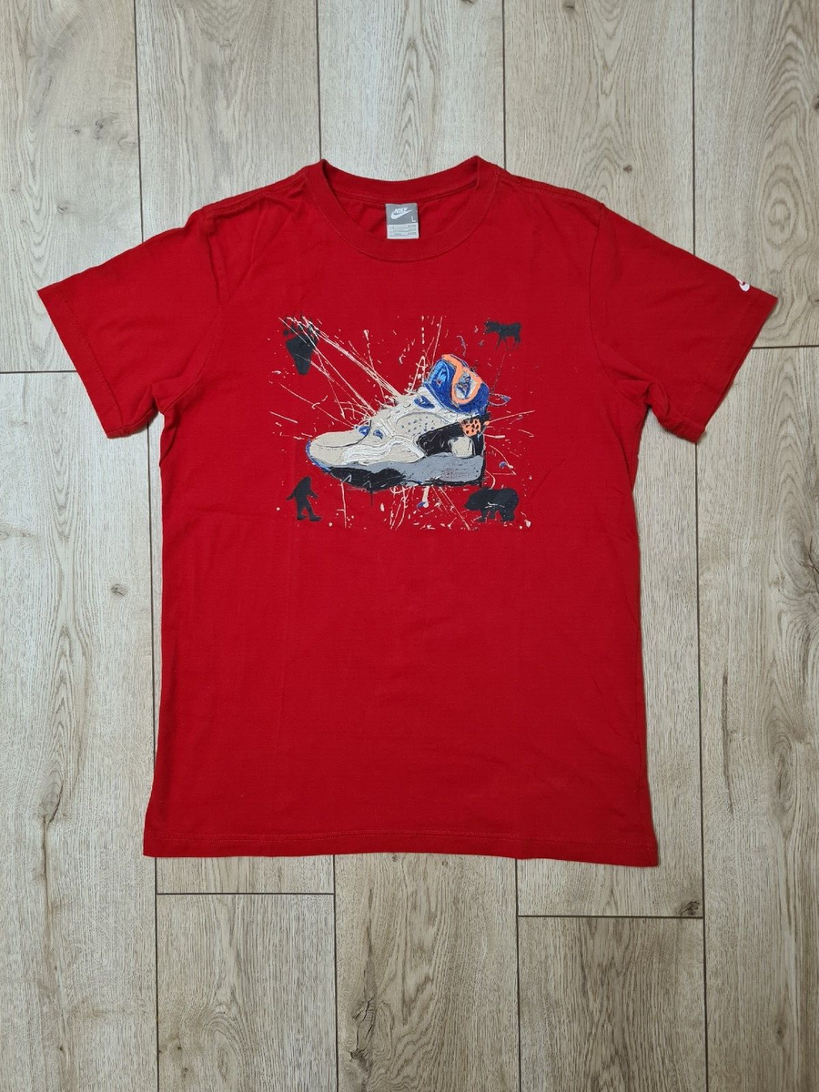 DAVE WHITE COLLAB NIKE SHIRT Y2K MEN RED SHIRT JORDAN 4 JERSEY