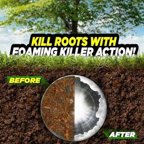 FOAMING Root Killer 10Lb Kills Tree Roots in Pipes & Sewer Line Drain Cleaner - Picture 5 of 6