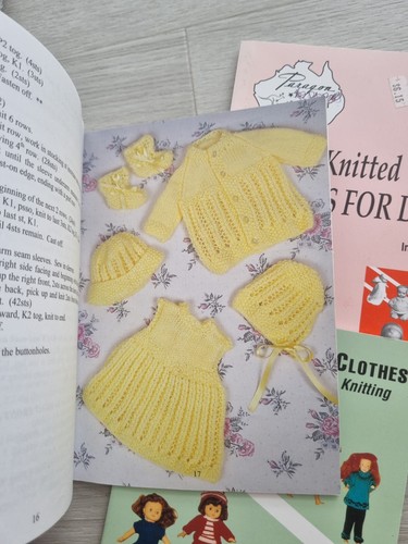 X 5 Knitting Doll Clothes Patterns - Picture 12 of 19