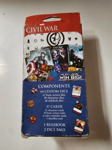 Marvel Dice Civil War Starter Sigillato/Nuovo - Foto 3 di 8
