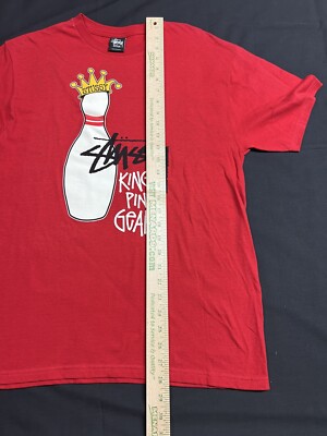 Rare Y2k Stussy King Pin Gear T Shirt Red New | eBay