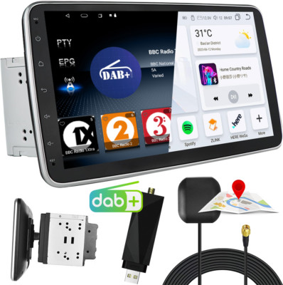 DAB+10.1'' Zoll Android 15 Autoradio Carplay GPS Navi Wifi DSP 4+64GB Doppel 2DIN