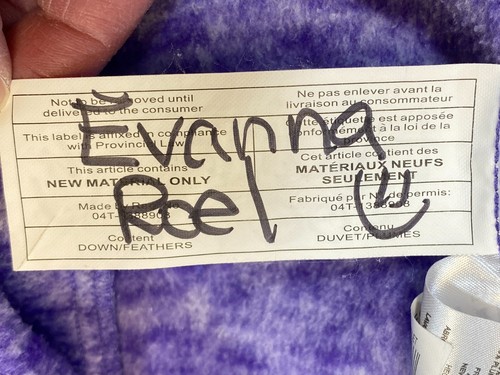 Chaqueta Free Country Niñas L 14 Púrpura Capucha Cremallera Híbrida Polar Abrigo Puffer - Imagen 9 de 10