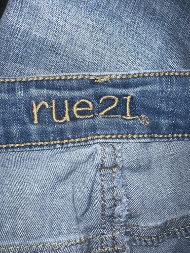 Women’s Size 12 Rue21 Distressed 5 Button Fly Jeans - Picture 4 of 5
