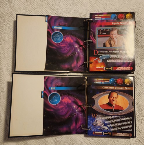 1997 Star Trek Universe Over 370 pages with 2 Binders - Newfield Publications - Picture 3 of 20