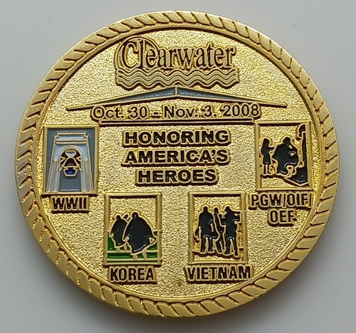 Moneta sfida giorno apprezzamento veterani Clearwater - Foto 1 di 2