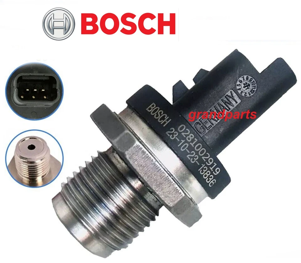 BOSCH Kraftstoffverteilerdrucksensor für LAND ROVER Freelander L359 2.2 SD4 TD4 ED4 - Bild 1 von 1