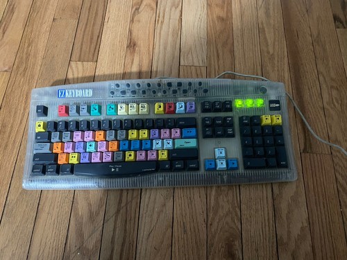 Keyboard Macally USB Multi Media for Macintosh EZ Keyboard Imediakey Clear - Picture 3 of 9