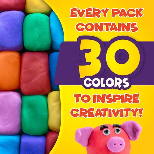 Creative Kids Air Dry Clay Kit for Kids Modeling Clay for Kids -30 Vibrant Co... - Picture 2 of 6
