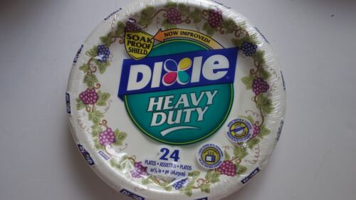 DIXIE HEAVY DUTY 24 PIATTI FLOREALI RESISTENZA AL TAGLIO 10,25", Microonde VINTAGE - Foto 13 di 13
