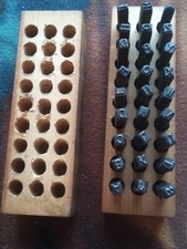 vintage 3/16" { letters 27 } GA 238 Machine Made cond c pics