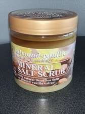 Dead Sea Collection ALMOND VANILLA Mineral Salt Scrub Aromatic Jar 23.28 oz